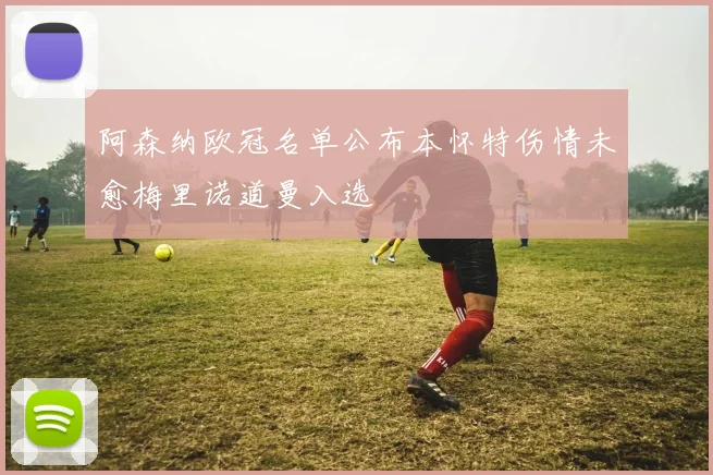 阿森纳欧冠名单公布本怀特伤情未愈梅里诺道曼入选